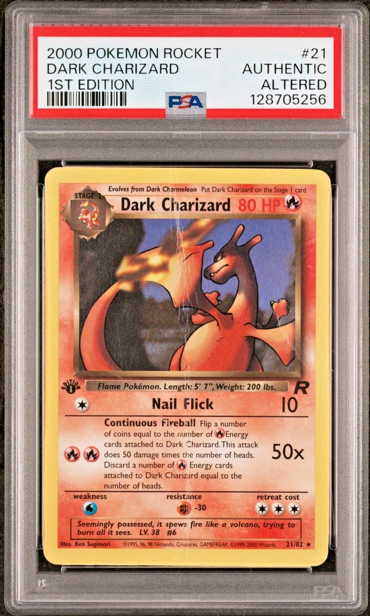 Отдельные коллекционные карточные игровые карты Darkness Charizard