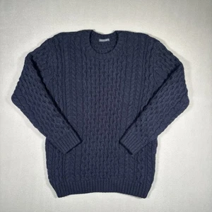 Brandy Melville Winona maglione donna taglia unica blu lana pesante maglia cavo - Foto 1 di 8