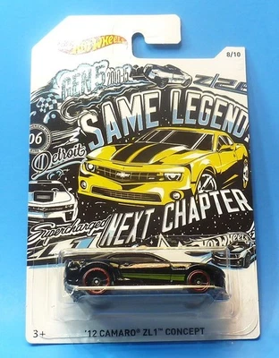 Hot Wheels 50th Camaro Series 8/10 '12 CAMARO ZL1 CONCEPT Negro con Radios OH5 1/64 Foto 1 de 4