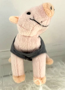 "Camiseta gris de peluche Marshall Bio Resources Pink Pocketkins cerdo 5""" - Imagen 1 de 7