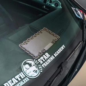 2x Death Star Academy 1977 Darth Helmet TIE Fighter Galactic Sith Empire Decal - Imagen 1 de 2