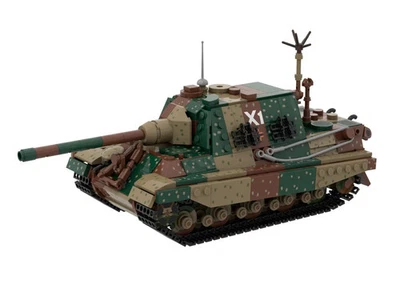 Lego Brick Veteran Sd.Kfz. 186 "Comando Tigre de Caza" #X1 Foto 1 de 3