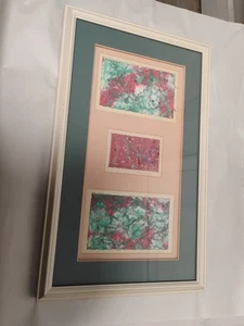 Pieza de arte enmarcada/ 19"×12"/en marco de plástico color crema/ - Imagen 1 de 10