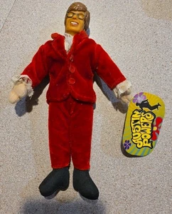 Austin Powers Figur Plüschpuppe 9 Zoll roter Samtanzug mit Etikett 1999 - Bild 1 von 2