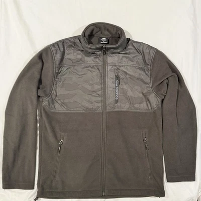 Chaqueta polar New Balance camuflada cremallera completa verde militar para hombre mediana excelente estado. Foto 1 de 4