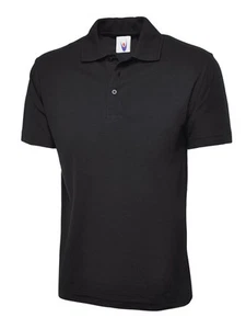 Uneek - Baju Polo Lelaki & Wanita Aktif - 50% Poliester 50% Kapas - Hitam - SaM - Picture 1 of 1