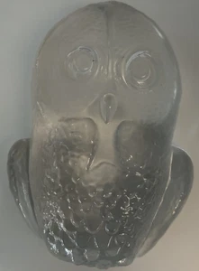 Kosta Boda Kristall Eule Briefbeschwerer Figur 4,5 Zoll Glasdekor - Bild 1 von 13