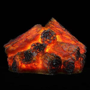 Simulated Charcoal Flame Light Artificial Fireplace Desktop Lamp - Picture 1 of 12