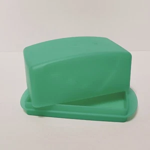 Tupperware 1 Pfund Impressionen doppelte Butterdose #3391A &3392A grün/türkis - Bild 1 von 17