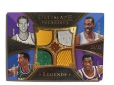 2008-09 Upper Deck Ultimate Collection Quad Patches West, Dantley, Augmon Cooper