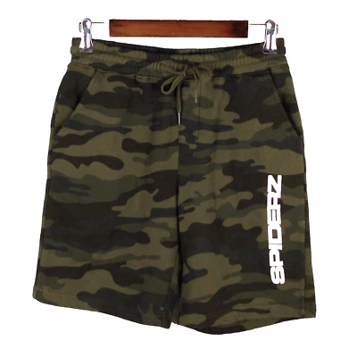 Independent Trading Co SPIDERZ mens drawstring knit shorts XS camo elastic waist - Image 1 of 4