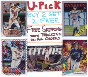 2023 Topps Chrome + Insert U-Pick Buy 2 Get 2 FREE Shipping - Picture 1 of 1