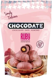 Chocodatee Exclusive Ruby Handmade Treat Rich Silky Chocolate Pouch 90g free shi - Picture 1 of 6