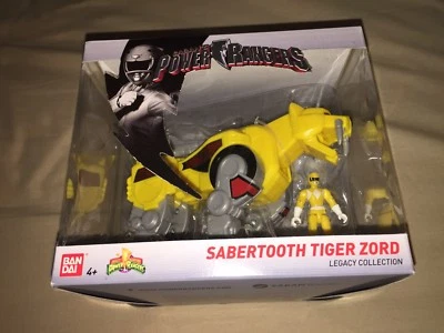 New Power Rangers Legacy Collection Sabretooth Tiger Zord & Yellow Ranger Boxed - Image 1 of 4