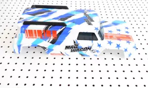 Kyosho 1980 Mad Wagon VE carrocería pintada de fábrica color 1 (azul) KBBH001BL - Imagen 1 de 2