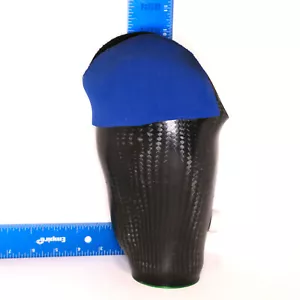 PROTESI PRESA GAMBA FIBRA DI CARBONIO NERA con VALVOLA DI ESPULSIONE E BASE DI MONTAGGIO H=11" - Foto 1 di 8
