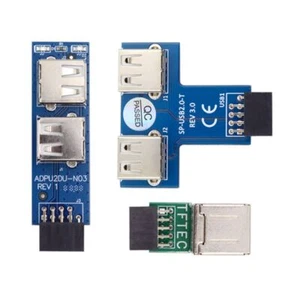 CY 3pcs Mainboard USB2.0 9Pin Female Front Panel Header to Dual USB Adapter - Picture 1 of 7