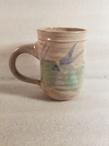 Pottery Red Clay Mug "E Lamb" Elaine Lamb Ceramic Art Glazed Cup Signed Vintage - Picture 1 of 4