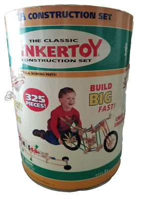 Juego de construcción Tinkertoy clásico vintage - Mega construcción grande rápido Foto 1 de 4