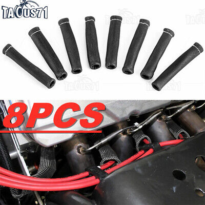 8PCS 2500° Spark Plug Wire Boots Heat Shield Cover Protector Sleeve For LS1/LS2 • 8.99$