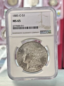 1885 O NGC MS65 Morgan - Picture 1 of 2