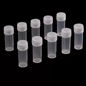 10pcs Plastic Sample Bottle 5ml Test Tube Small Bottle Vial Storage Container*-* - Picture 1 of 6