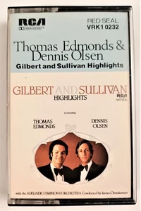 GILBERT AND SULLIVAN HIGHLIGHTS. EDMONDS & OLSEN CASSETTE TAPE 1978 VERY GOOD - Picture 1 of 5