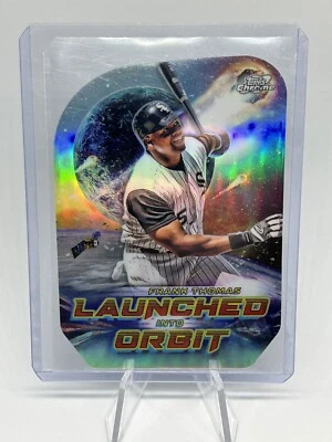 2023 Topps Cosmic Chrome Frank Thomas Launched Into Orbit Die-Cut #LIO-16 - Image 1 of 2