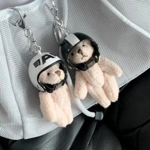 Cute Super Bear Keychain Car Keys Holder Backpack Beautiful Decoration Men women - Picture 1 of 17