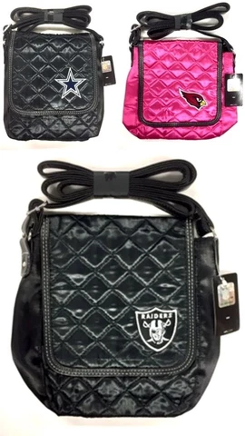Licensed Small Quilted Satchel Cross Body Purse Handbag - New with Tags Cover
