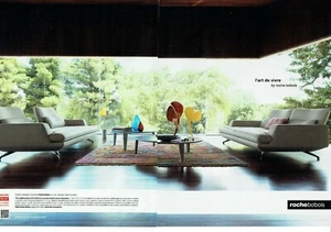 Publicité Advertising 1019 2016 Roche Bobois canapé Intermède Sacha Lakic (2p - Foto 1 di 1