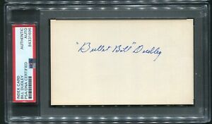 Bullet Bill Dudley Index Card HOF Signed Autograph Auto Steelers PSA/DNA