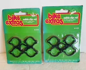 VINTAGE NOS BIKE BICYCLE Dragster RACER ROAD Old School Cable Clips - Picture 1 of 3