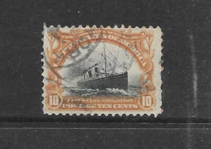 USA 1901 10 cent black & yellow brown Saint Paul very fine used SG 305 - Picture 1 of 1