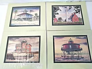 Juego de 4 faros estampados Mark Sherman firmados y numerados - Imagen 1 de 8