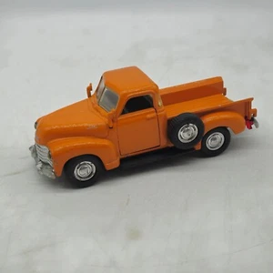 Road Champs Diecast Chevrolet C3100 1953 Pickup Truck Orange 1/43 Scale - Picture 1 of 10