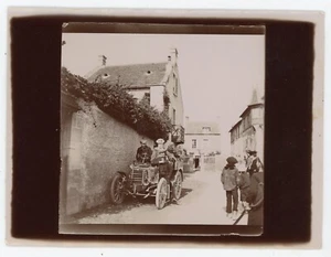 PHOTO SNAPSHOT, Départ de La Foudroyante voiture ancienne automobile Normandie - Picture 1 of 2