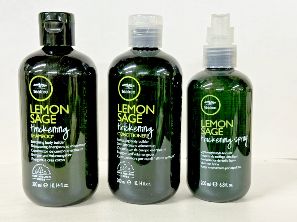 TEA TREE BY PAUL MITCHELL LEMON SAGE SHAMPOO/ CONDITIONER 10.14 OZ/ SPRAY 6.8 OZ - Image 1 of 4