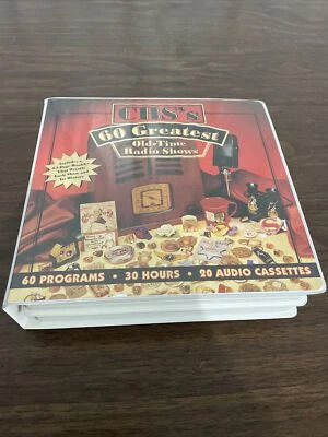 CBS's 60 Greatest Old-Time Radio Shows 60 Shows 30 Hours 20 Cassettes W/ Book - Image 1 of 4