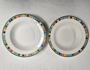 2 cuencos de sopa Villeroy & Boch Twist Alea Caro Rim 9 1/2" como nuevos - Imagen 1 de 4
