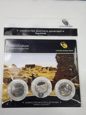 2012 Chaco Culture America The Beautiful 3-Coin Quarter Set - Image 1 of 2