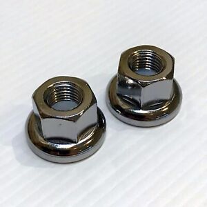 9mm Track Nuts with Integrated Washers —AUS STOCK— Bike Bicycle Axle Chrome 2pc
