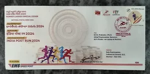 India 2024 Runner Carried Special Cover National Postal Week - Picture 1 of 3