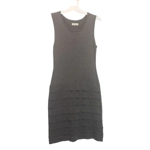 Calvin Klein - Sheath Grey Layered Bottom Dress Sleeveless Women's Size Medium - Picture 1 of 6