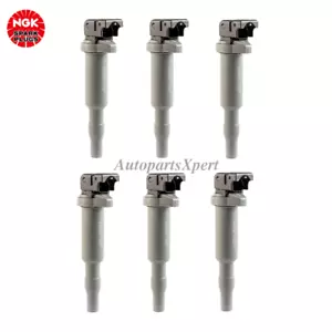 12137559842 6 pcs OEM NGK Ignition Coil For BMW 120i 320i 525i 528i 630i U5039 - Picture 1 of 6