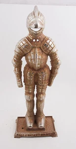 Caballero Steampunk 22" Taiwán Cromado (J5R) Hierro Fundido Andiron Stand Knight - Imagen 1 de 9