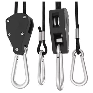 Rope Hanger 2 PC RATCHET HANGERS 150lb Rating1/8 Rope New In Package - Picture 1 of 7