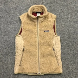 Patagonia Retro X Vest Women’s XS Latte Deep Pile Fleece Full Zip Outdoor 23080 - Picture 1 of 10