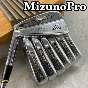 ◼️7pcs◼️ Lefty Mizuno Pro MS-3 Iron Set 7clubs 3-6,8-9,Pw Flex SR Original Steel - Picture 1 of 10