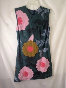 Robe verte débardeur fleurie Anthropologie Conditions Apply taille XS - Photo 1/8